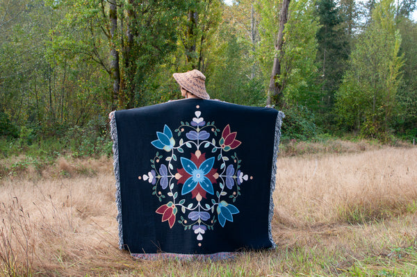 Woven Blanket: Fire & Ice