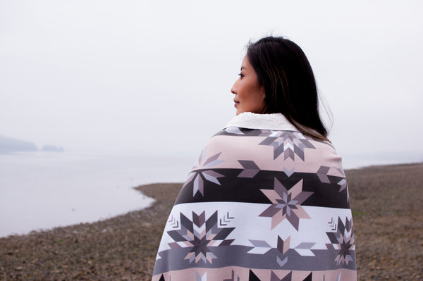 Fleece Sherpa Blanket: Air Collection