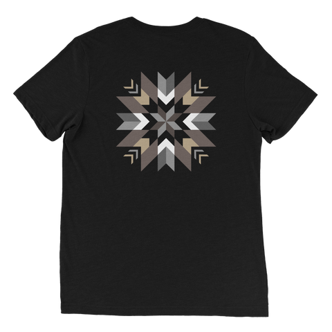 Native & Metis Unisex Tri-blend Star Floral Tee: Air Collection - Soul Curiosity