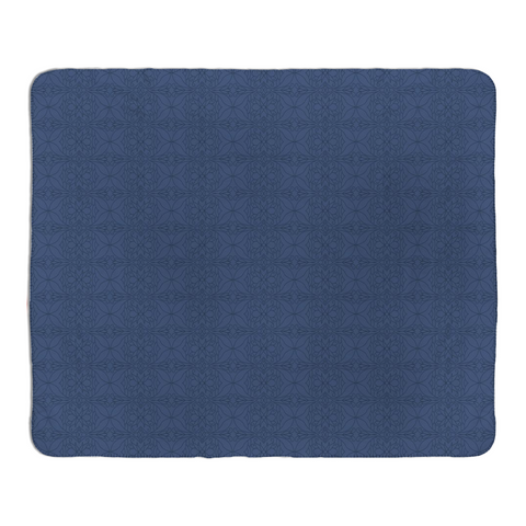 Fleece Sherpa Blanket: My Calling is Culture | Blue